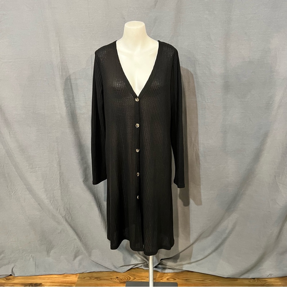 Daytrip Black Button-Up Cardigan